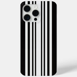 Coque iPhone 15 Pro Max iPhone motif noir et blanc élégant et luxueux