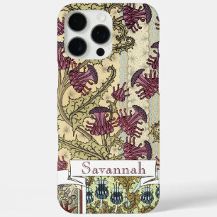Coques iPhone 16 Pro Max Iphone Motif Vintage à chardon personnalisé