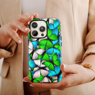 Case-Mate iPhone Case iPhone Papillon bleu-vert   Papillon iPhone 13