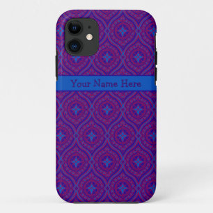 Coques Pour iPhone Iphone personnalisé 5 Coque-Mate violet, Motif ble