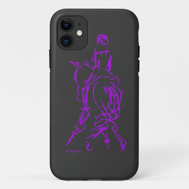 Coques Case-Mate iPhone iPhone pourpre 5 de demi de passage (Dos)