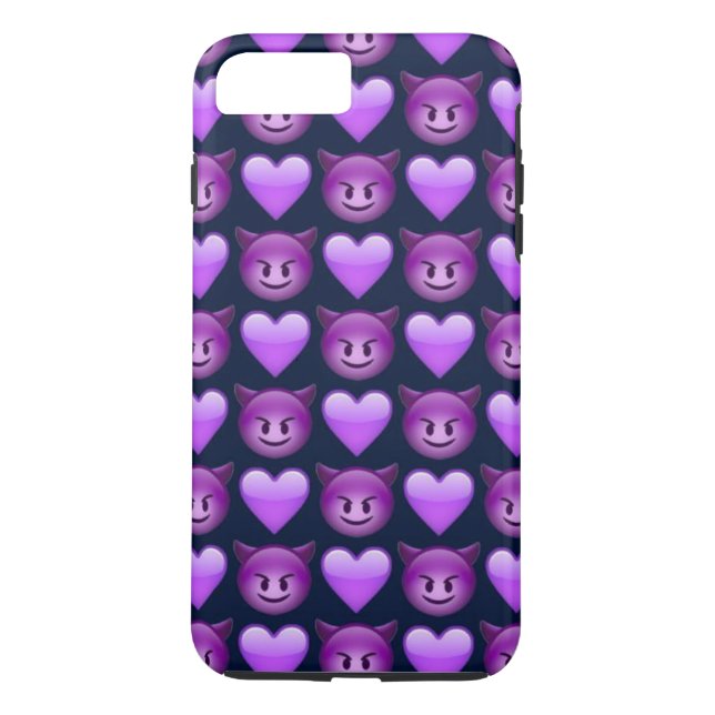 Coques Case-Mate iPhone iPhone pourpre d'Emoji de diable 8/7 cas plus de (Dos)