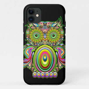 Etui iPhone Case-Mate iPhone psychédélique de Popart de hibou 5 cas