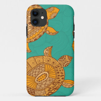 Coque Case-Mate Pour iPhone iPhone tropical de tortues de mer d'été 5 5S