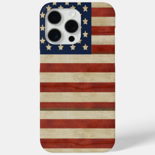 Coque iPhone 15 Pro Max iPhone vintage American Flag