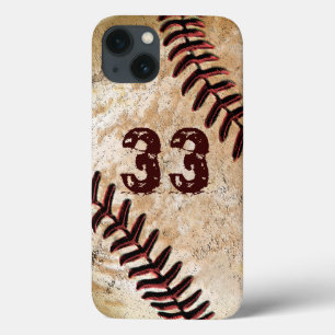 13 Case iPhone vintage de base-ball de cool de nombre du