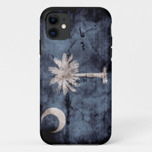 Coque iPhone 11 iPhone vintage de drapeau de la Caroline du Sud 5