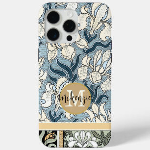 Coque iPhone 15 Pro Max Iphone Vintage Iris Motif personnalisé