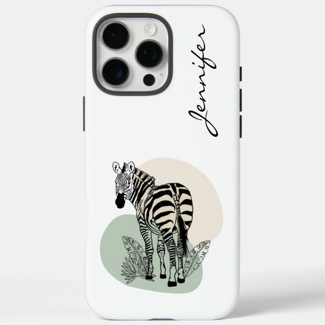 Coques Case-Mate iPhone iPhone Zebra moderne (Verso)