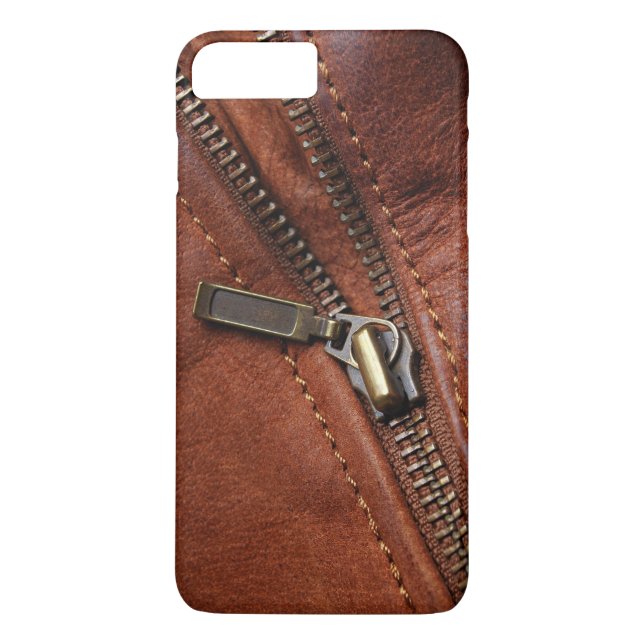 Coques Case-Mate iPhone iPhone : Zipper de Veste Brown en cuir (Dos)
