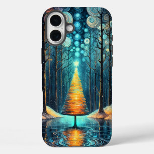 Coques iPhone 16 Plus Iridescente Holiday Dream 🎄 brillant sapin de Noë