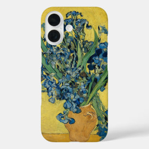 Coque Pour iPhone 16 Iris de Van Gogh - Art en bleu et jaune audacieux