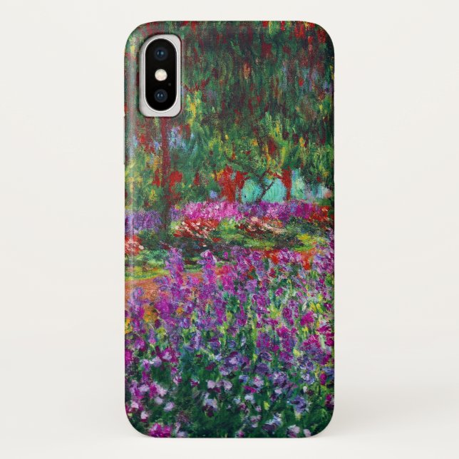 Coques Case-Mate iPhone Iris Flower Garden Claude Monet Art (Dos)