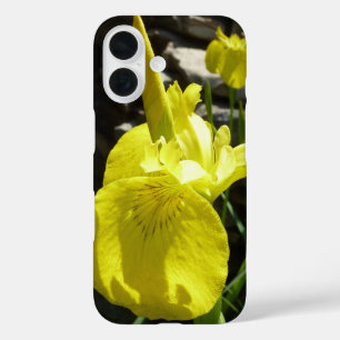 Coque Pour iPhone 16 Iris jaunes Floral de printemps lumineux