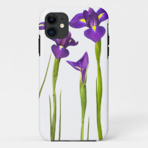 Coque iPhone 11 Iris pourpres - modèle customisé par fleur d'iris