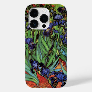 Coque Pour iPhone 14 Pro Irises de Vincent van Gogh, Jardin Vintage