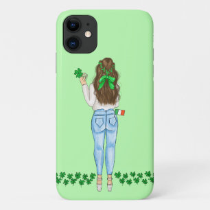 Case-Mate iPhone Case Irish Femme Four Leaf Clover Field
