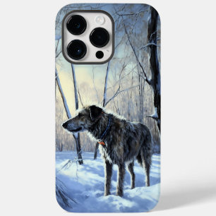 Coque Pour Pour iPhone 14 Pro Max Irish Wolfhop Laisser neiger Noël