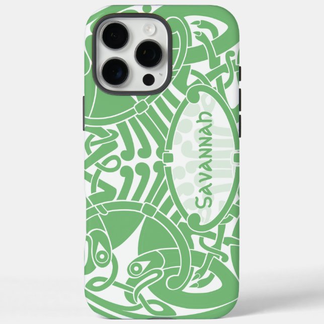 Coques Case-Mate iPhone Irlandais Celtic Bird Circle Motif personnalisé (Verso)