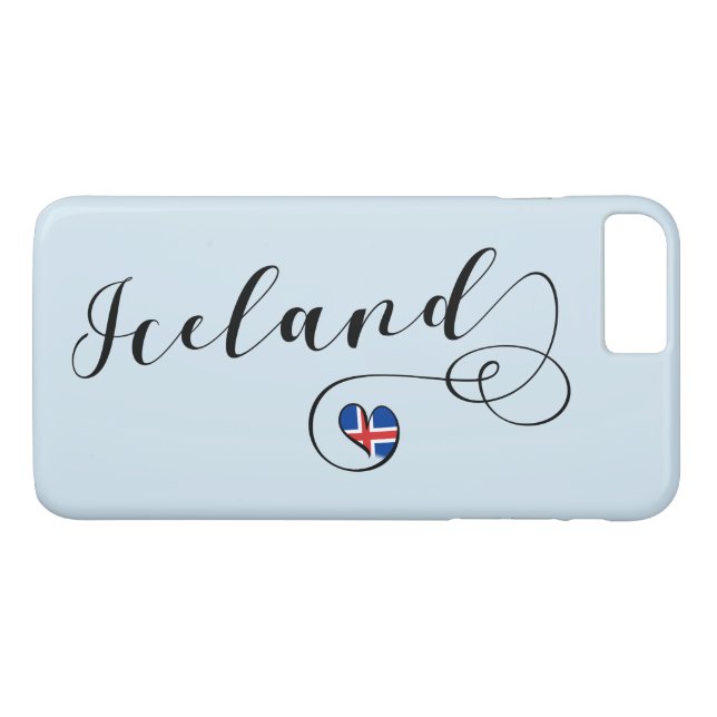Coques Case-Mate iPhone Islandais Cellule cardiaque, Islande (Dos (Horizontal))