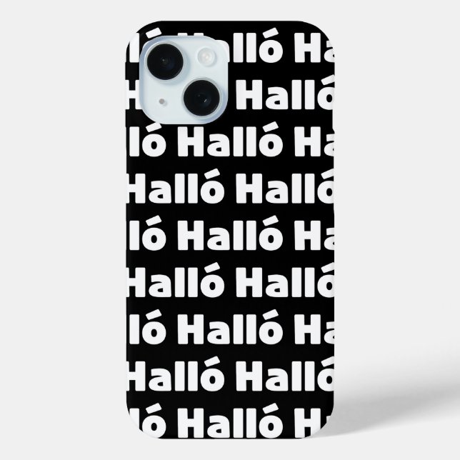 Coques Case-Mate iPhone Islandais Halló { Hello ) Íslenska (Verso)