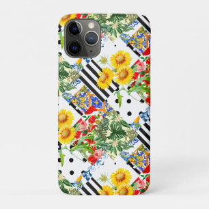 Case-Mate iPhone Case italien, art sicilien, patchwork, Fleurs d'été    