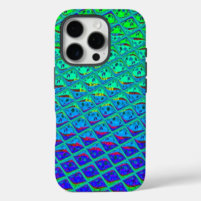 Coques Case-Mate iPhone Italien bleu sirène Motif Art Imprimer (Verso)