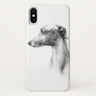 Case-Mate iPhone Case Italien Greyhound Whippet portrait de chien dessin
