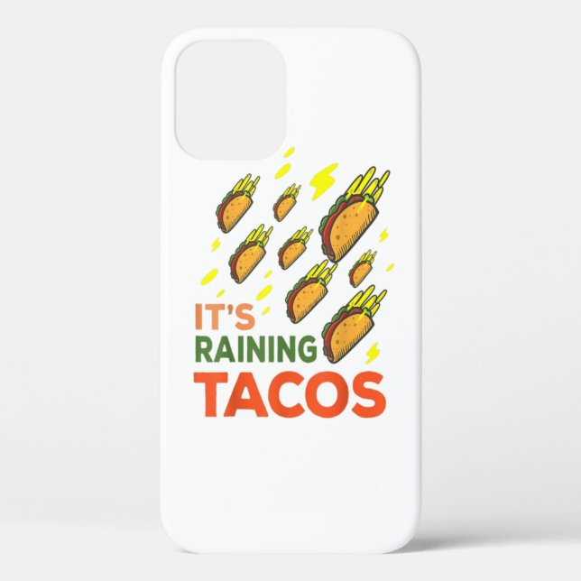 Coques Case-Mate iPhone It's Raining Tacos Funny Taco Graphic Gift  (Verso)