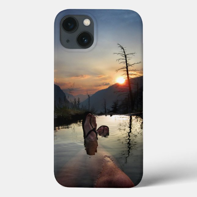 Coques Case-Mate iPhone Iva Bell Hot Springs Coucher de soleil Ansel Adams (Verso)