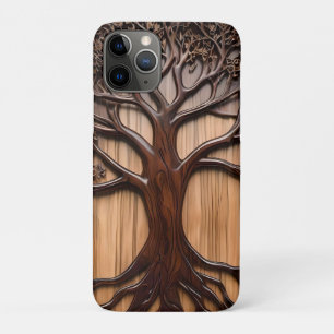 Case-Mate iPhone Case Jacaranda Tree Bois de la sculpture,