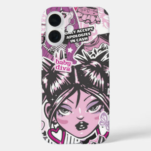 COQUE POUR iPhone 16 J'ACCEPTE UNIQUEMENT DES EXCUSES EN ESPÈCES Y2K