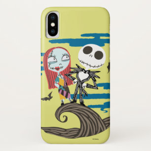 Coque iPhone X Jack et Sally   Lune mignonne
