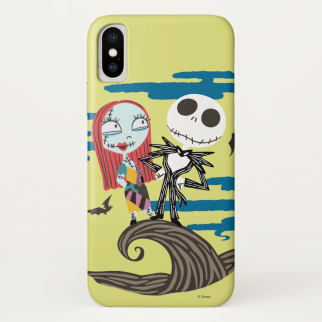 Coques Case-Mate iPhone Jack et Sally | Lune mignonne (Dos)