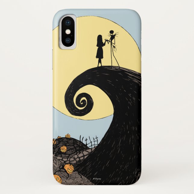 Coques Case-Mate iPhone Jack et Sally | Silhouette de lune (Dos)