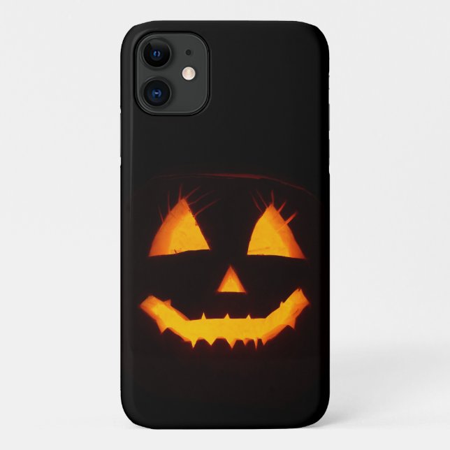 Coques Case-Mate iPhone Jack-o'-lantern éclairé (Dos)