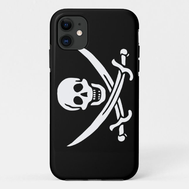 Coques Case-Mate iPhone Jack Rackham; drapeau Jolly roger; pirate (Dos)