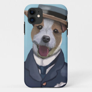 Coque Case-Mate Pour iPhone Jack Russell dans le chapeau en paille