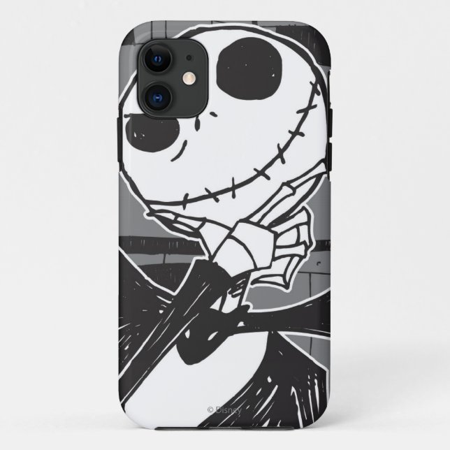 Coques Case-Mate iPhone Jack Skellington | Éffrayant Arrière - plan oculai (Dos)