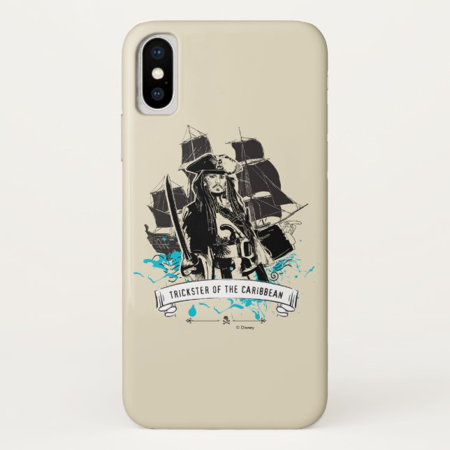 Coques Case-Mate iPhone Jack Sparrow - Trickster des Caraïbes (Dos)