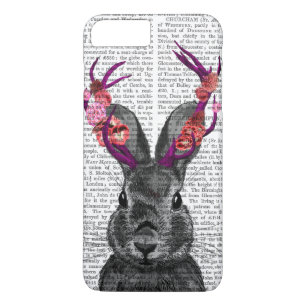 Coque iPhone 7 Plus Jackalope aux Antlers roses