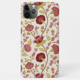 Case-Mate iPhone Case Jacobean Floral Grand Motif Reds Pinks Gold Creme