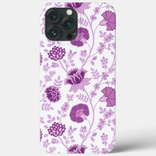Case-Mate iPhone Case Jacobean Floral Grand Motif rose sur blanc
