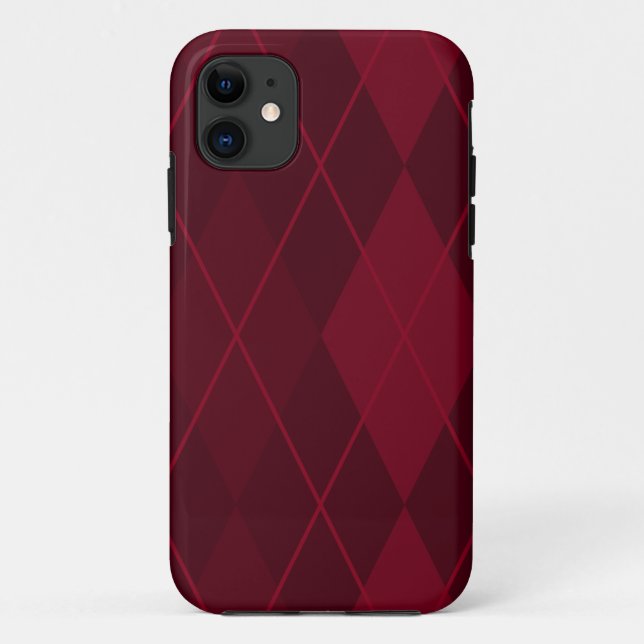 Coques Case-Mate iPhone Jacquard rouge (Dos)