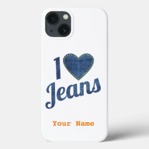 Case-Mate iPhone Case J'adore la mode vintage de jeans avec couture ente