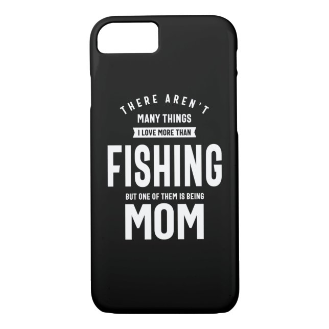 Coques Case-Mate iPhone J'adore la pêche. J'aime être une maman (Dos)
