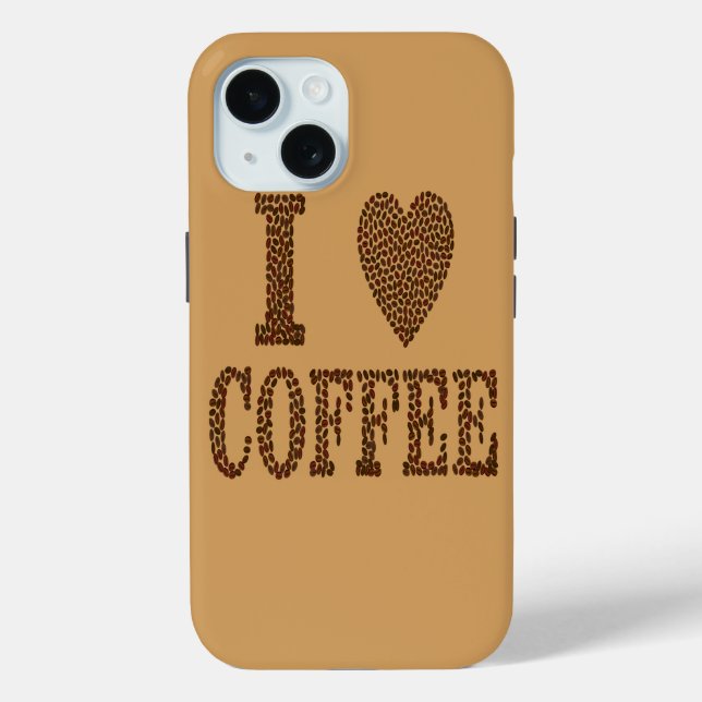 Coques Case-Mate iPhone J'adore le café (Verso)
