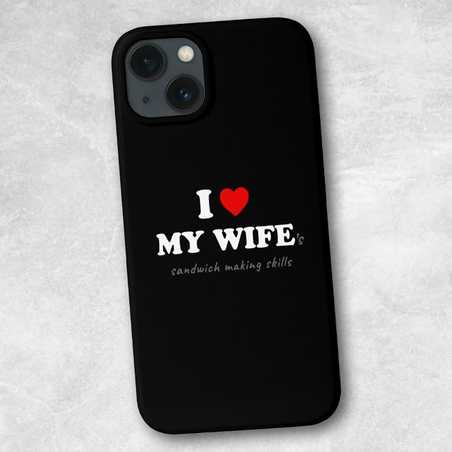 Coques Case-Mate iPhone J'adore les sandwichs de My Wife (Créateur téléchargé)