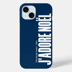 Coque Pour iPhone 15 J'adore Noël !