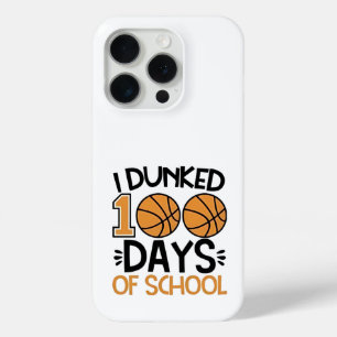 Coque iPhone 15 Pro J'ai Dunked 100 Days of School Basketball Player